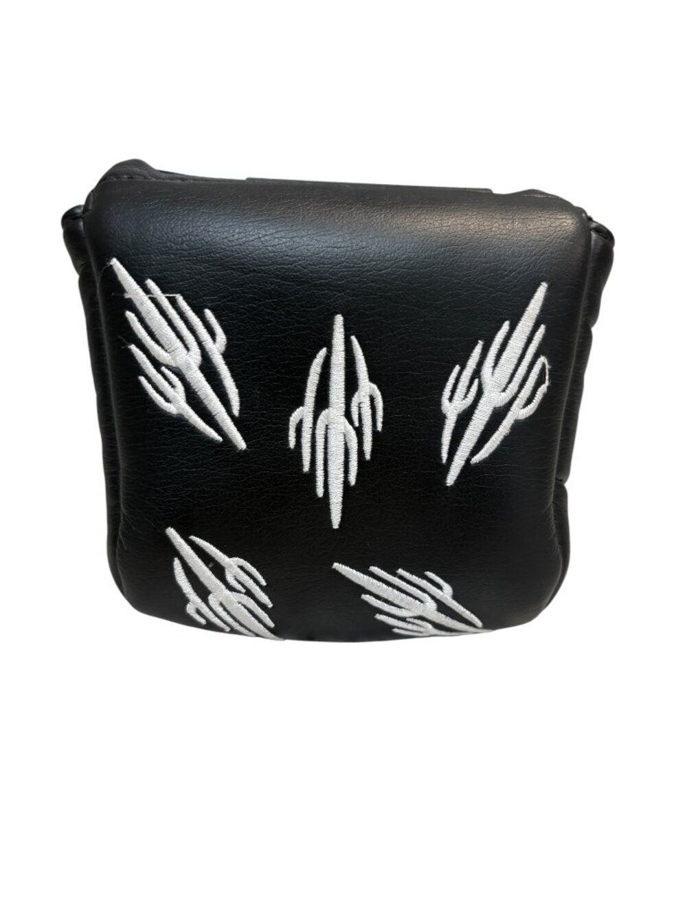 AM&E Embroidered Mallet Putter Head Cover Estancia Golf Club Black White